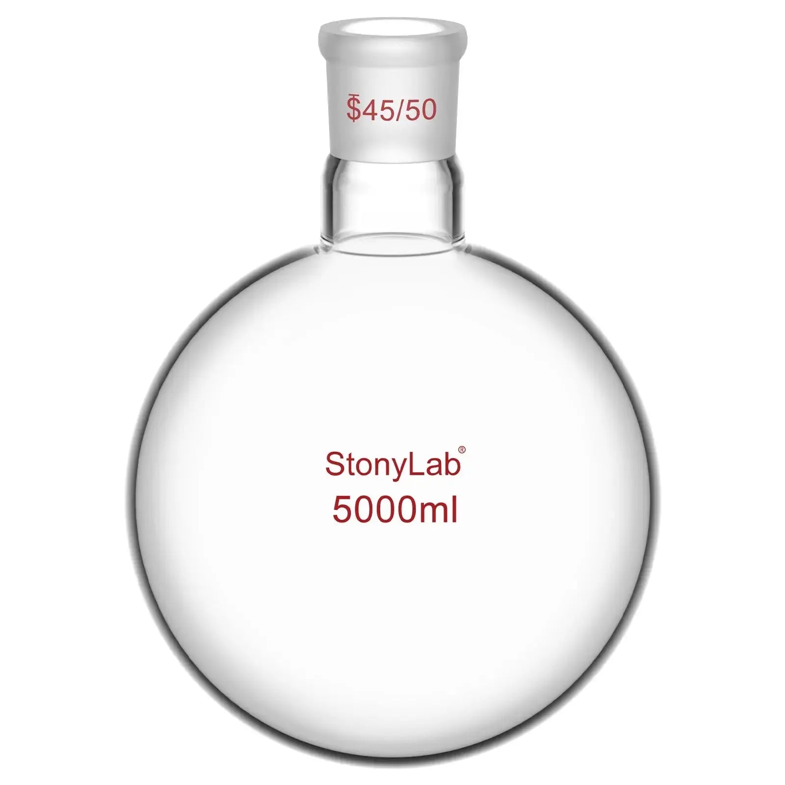 Comprehensive product view and setup components for StonyLab 1-Neck Round Bottom Flask