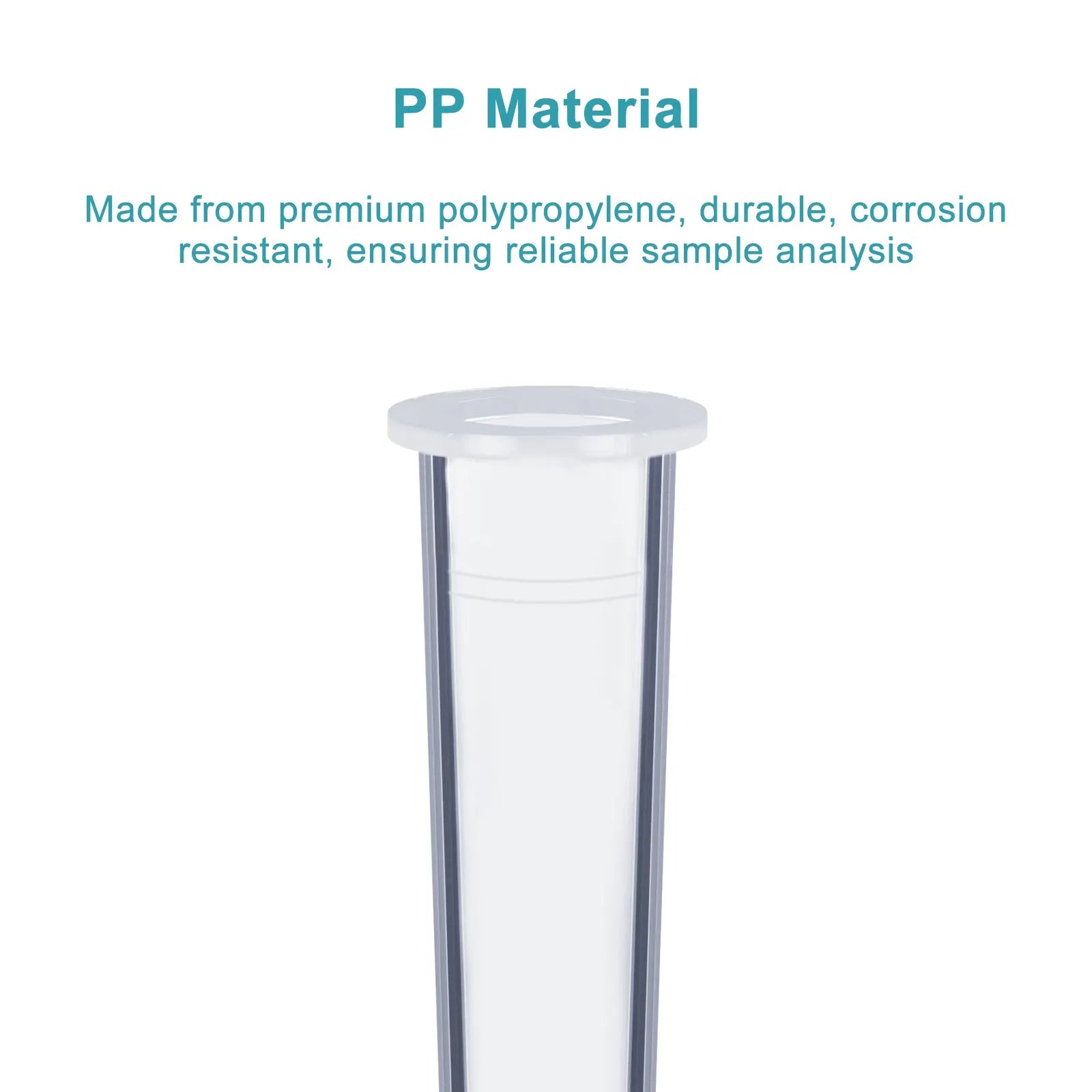Side view and dimensional layout of the durable StonyLab 150 ul PP Inserts for 2 ml Autosampler Vials
