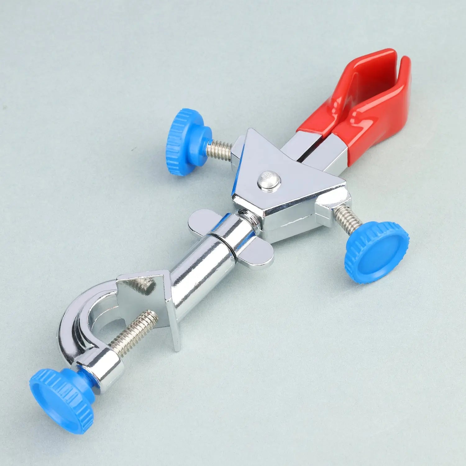 Comprehensive product view and setup components for StonyLab 2-Prong Dual Adjust Swivel Clamp
