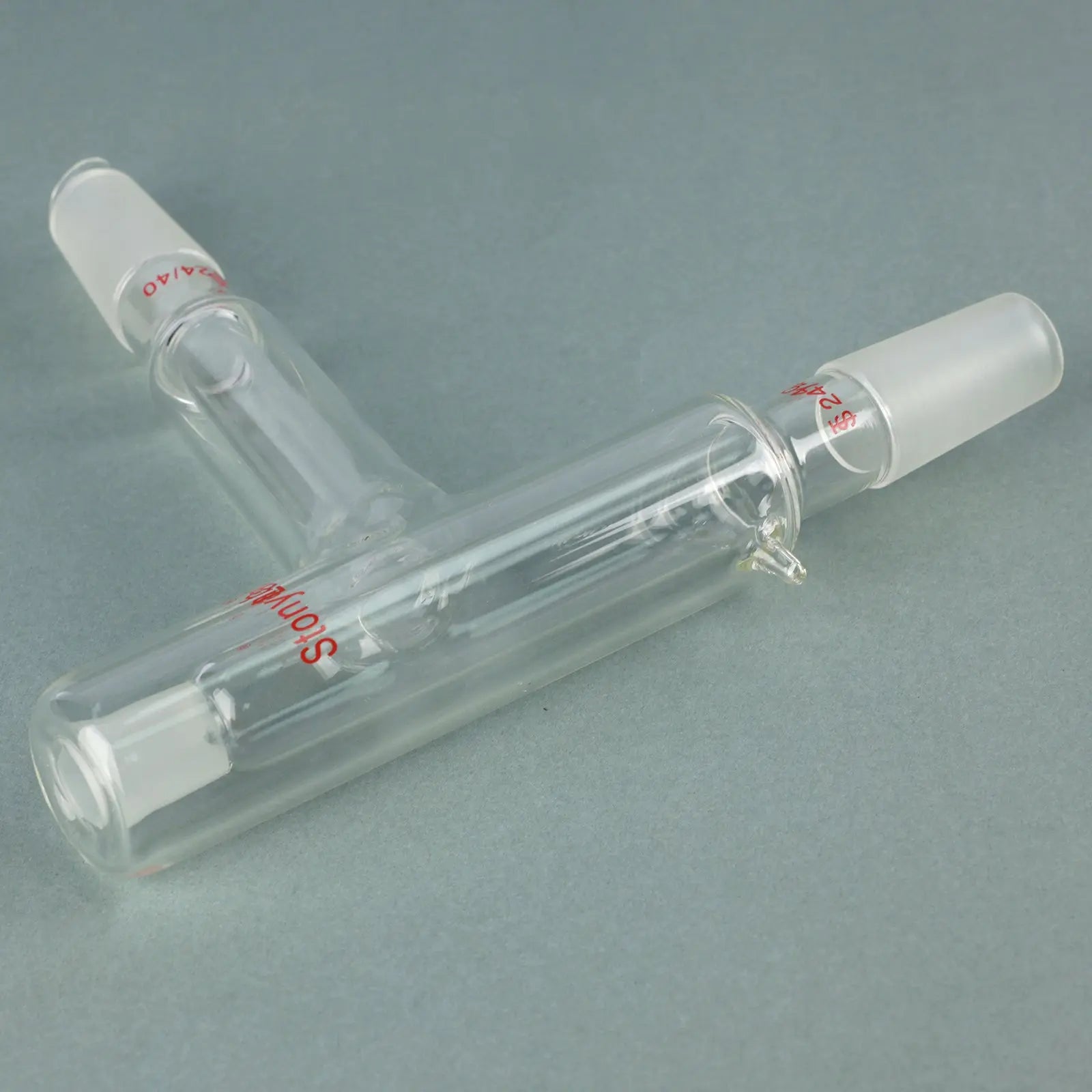 Alternative angle showing underlying build quality of StonyLab 75 Degree Distillation Head with Vacuum Jacket