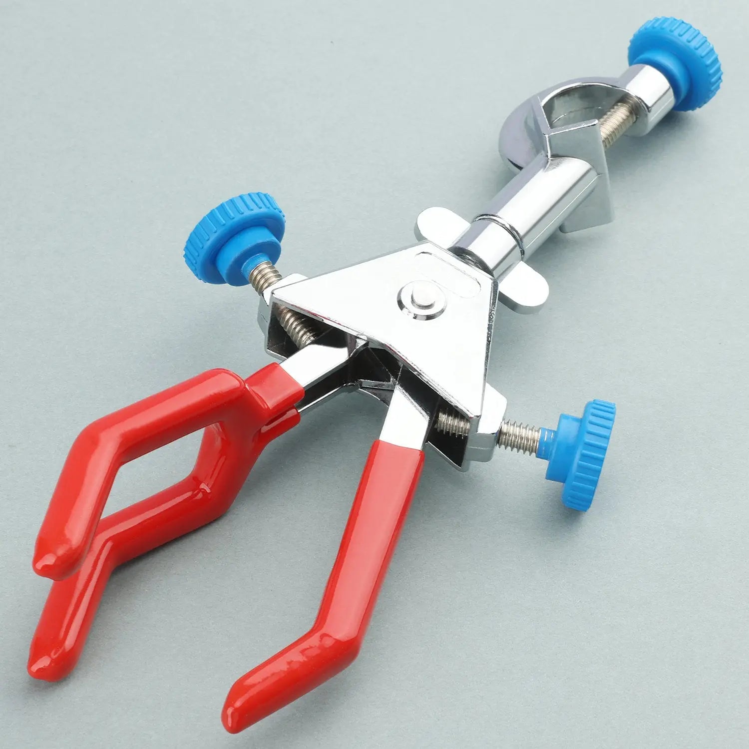 Alternative angle showing underlying build quality of StonyLab 3-Prong Swivel Clamp with Boss Head