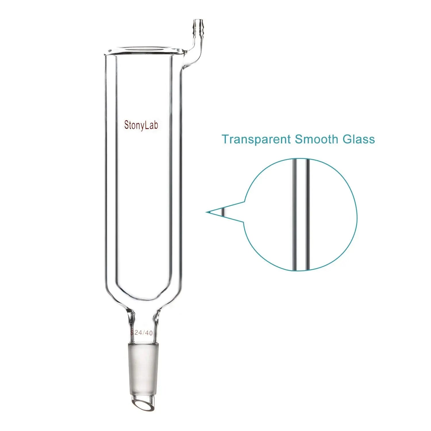 Side view and dimensional layout of the durable StonyLab Dewar Condenser