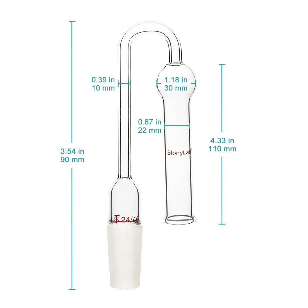 Close-up view showing the precise design and material of StonyLab 360 Degrees Drying Tube