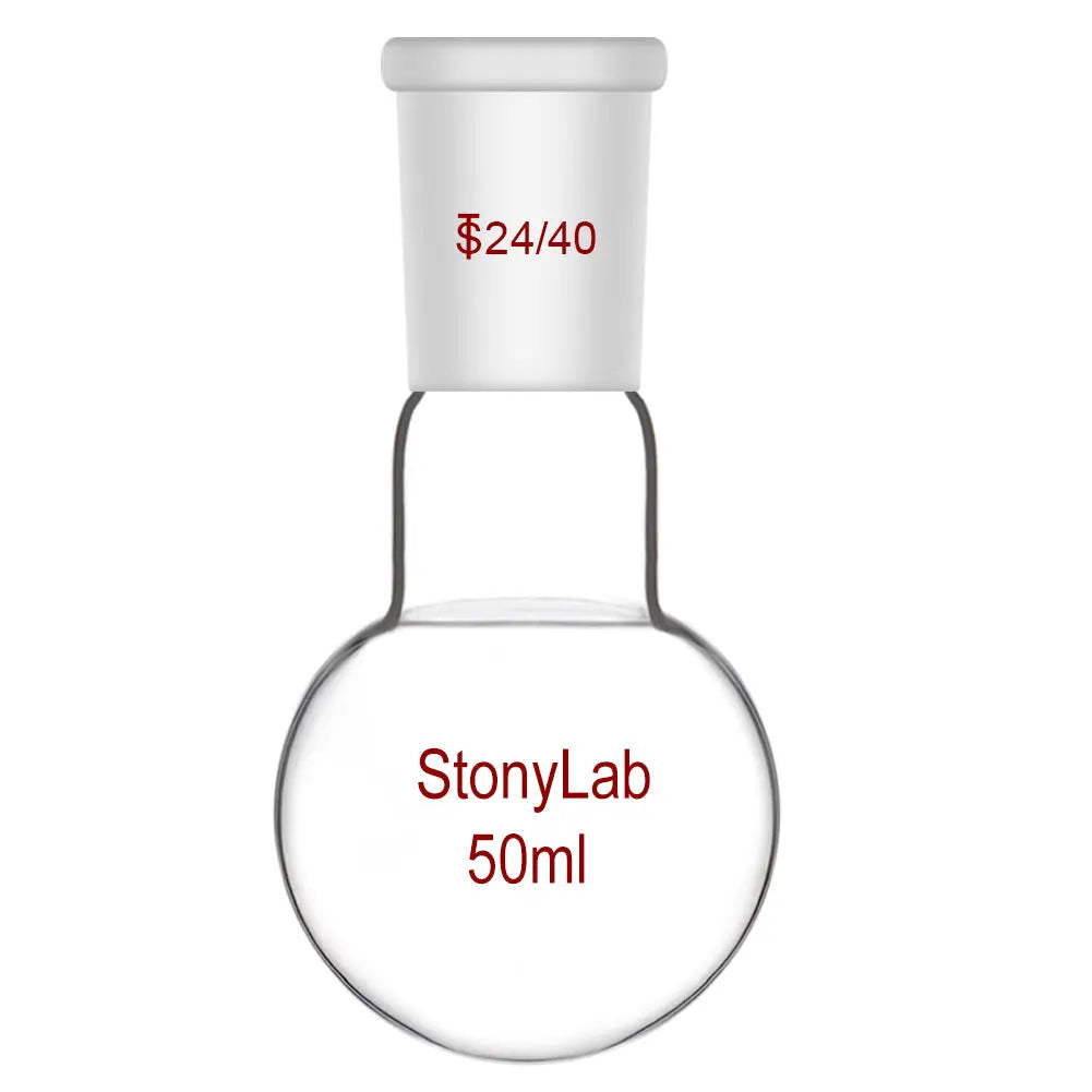 Single Neck Round Bottom Flask RBF, Glass Flask - StonyLab