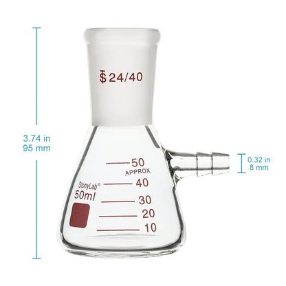 Filtering Flask,24/40 Standard Taper Outer Joint,50-1000 ml - StonyLab Flasks - Erlenmeyer 