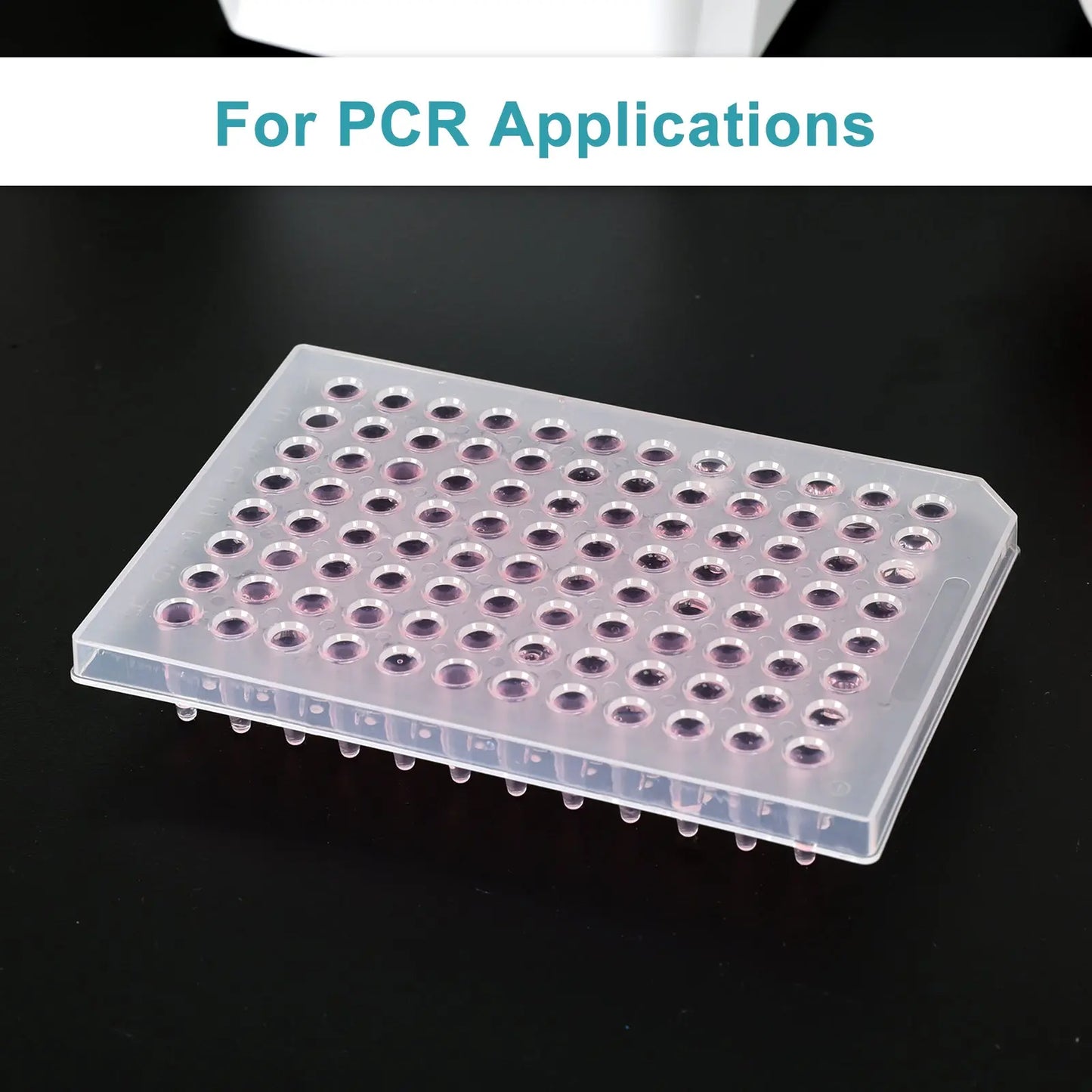 96-Well Semi-Skirted PCR Plate, 0.2 mL, Clear Polypropylene, DNase/RNase-Free