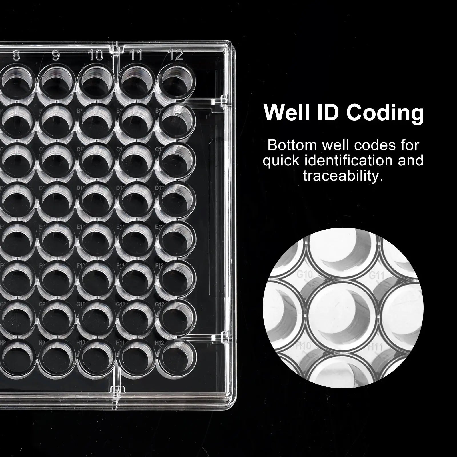 Alternative angle showing underlying build quality of StonyLab 96-Well TC-Treated Cell Culture Plate