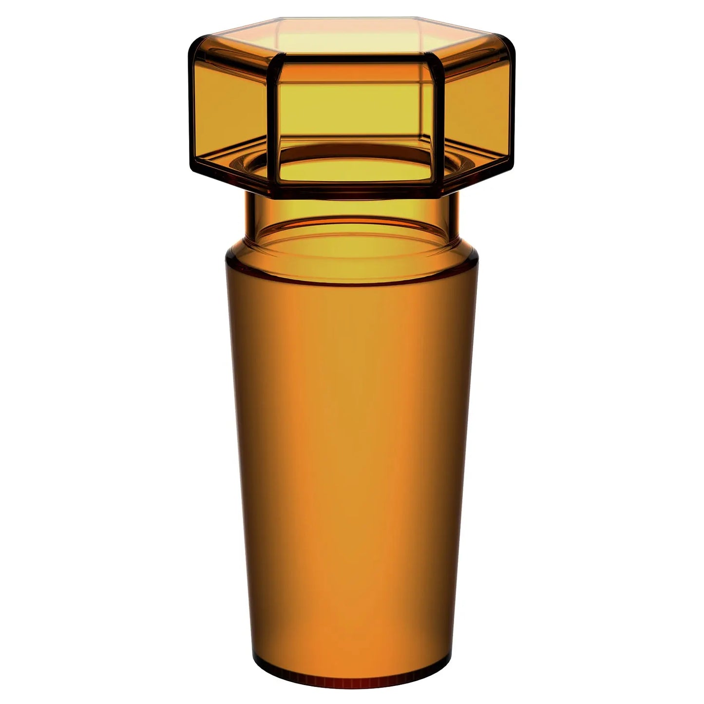 Amber Glass Stoppers, Hex-Head, Hollow Stoppers-Glass 24/40