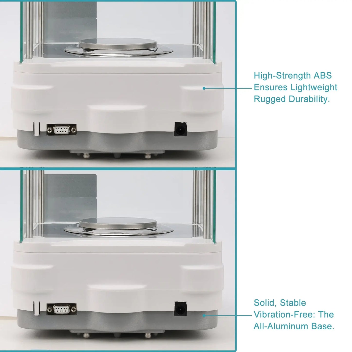 Analytical Balance, 0.1 mg Readability, Internal Calibration, Metal Construction balance