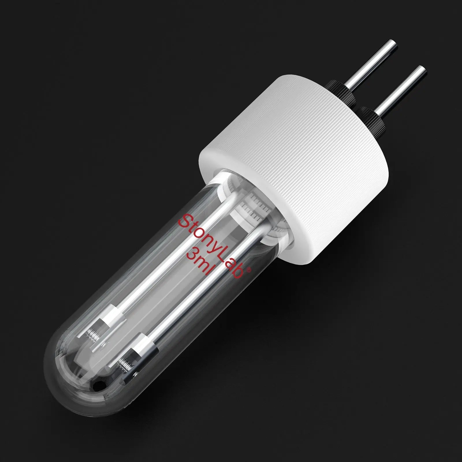 Alternative angle showing underlying build quality of StonyLab Basic Sealed Tubular Electrolytic Cell