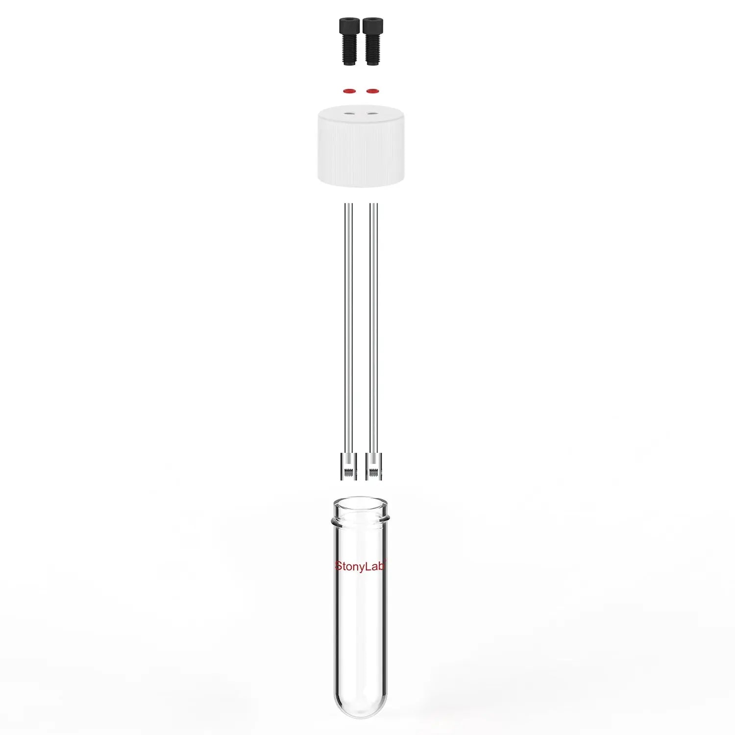 Detailed structural assembly component for StonyLab Basic Sealed Tubular Electrolytic Cell