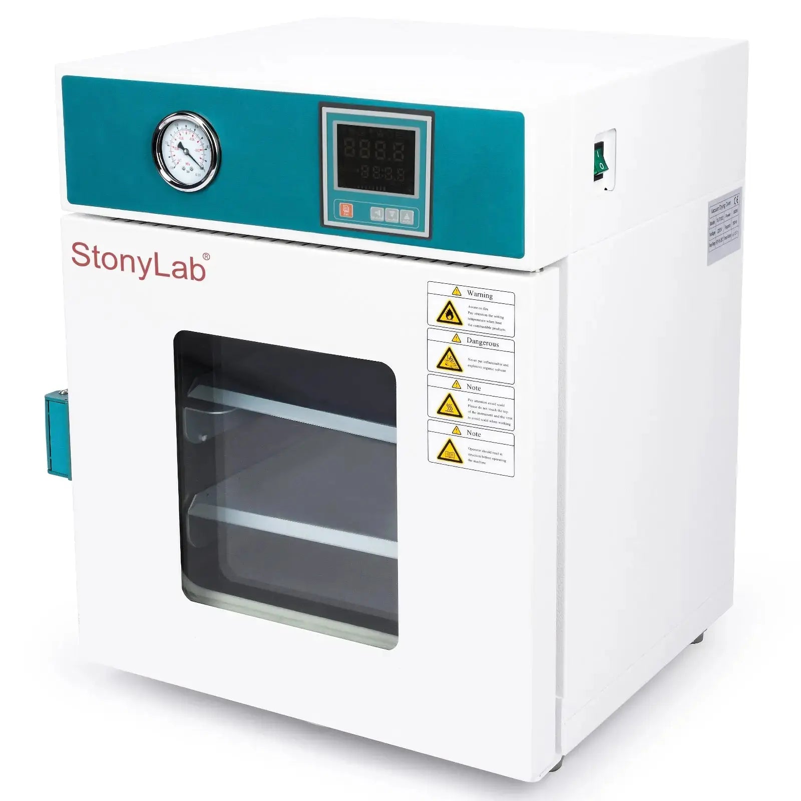 StonyLab Benchtop Vacuum Drying Oven heavy duty chemical processing configuration
