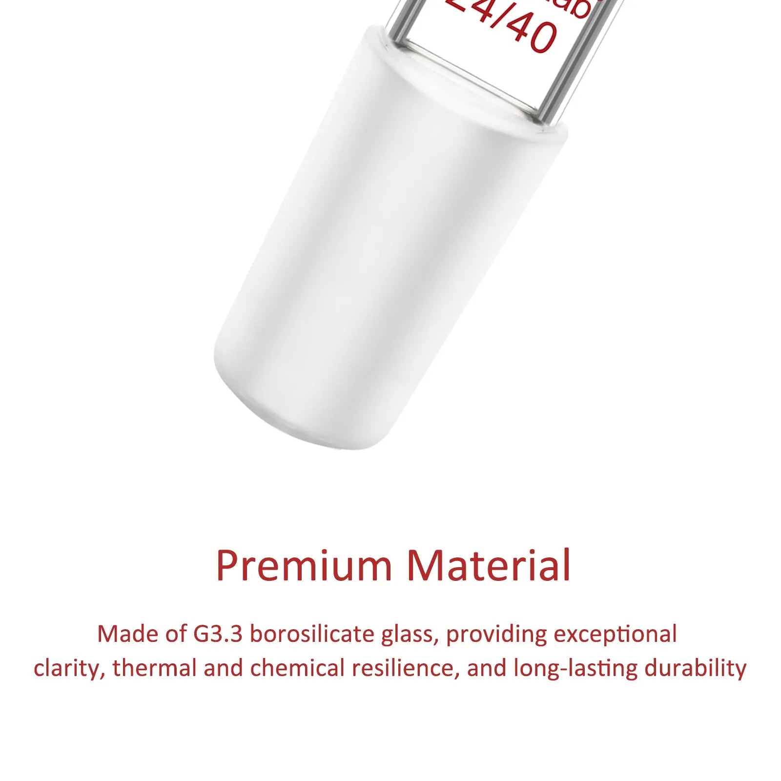 StonyLab Bent Inlet Adapter with a 10 mm Hose Connection and Male Joint heavy duty chemical processing configuration