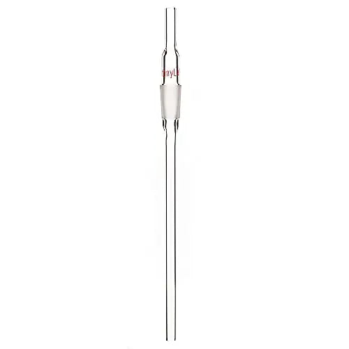 Alternative angle showing underlying build quality of StonyLab Borosilicate Glass Inlet Adapter with Extended Lower 8 mm Drip Tube