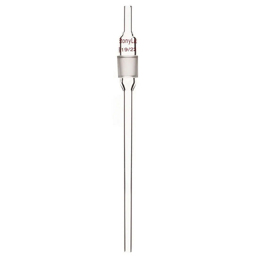 Comprehensive product view and setup components for StonyLab Borosilicate Glass Inlet Adapter with Extended Lower 8 mm Drip Tube