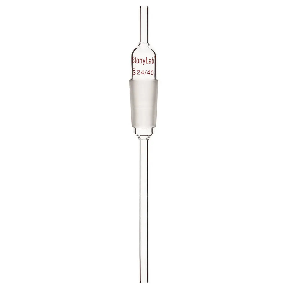 StonyLab Borosilicate Glass Inlet Adapter with Extended Lower 8 mm Drip Tube for professional laboratory applications