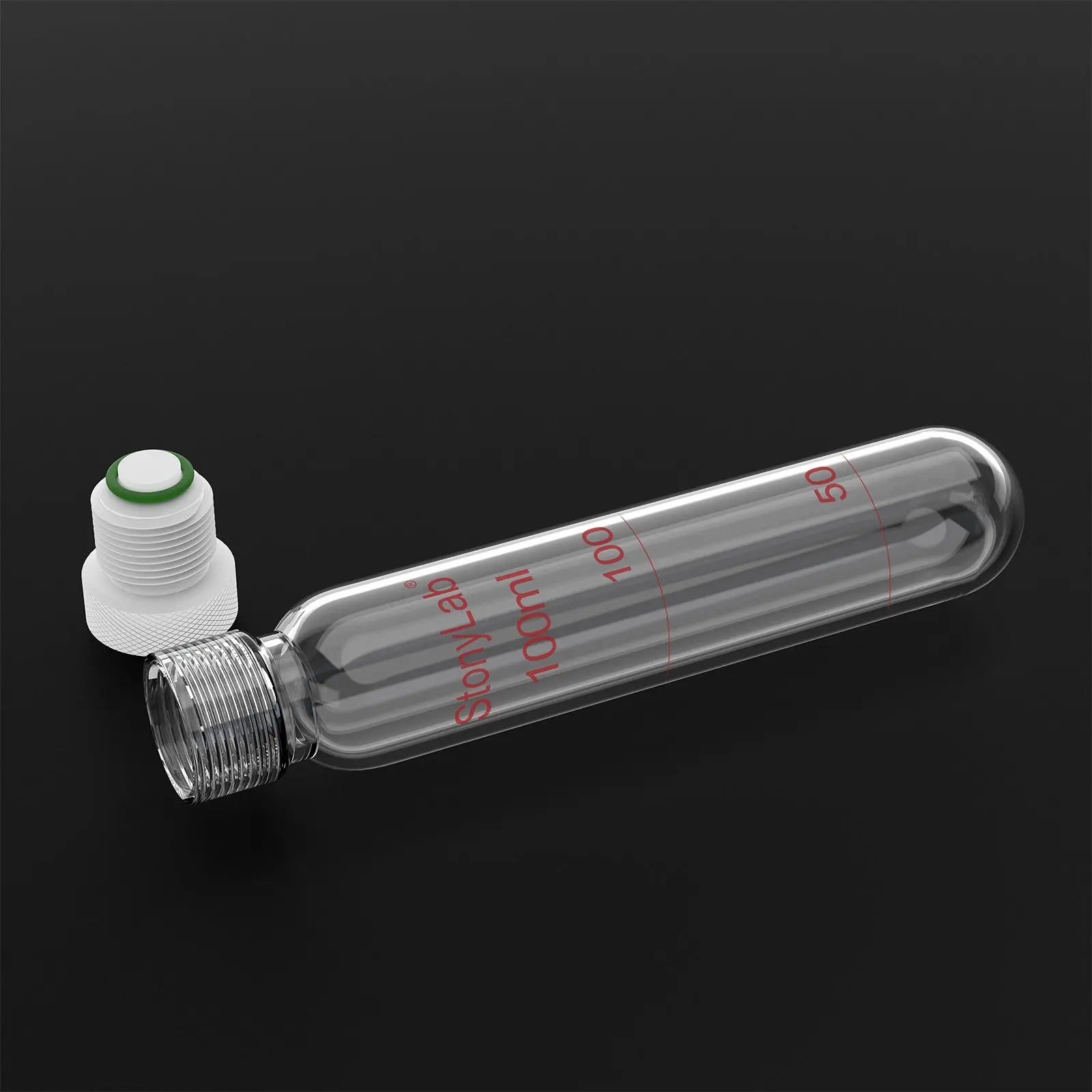 Detailed structural assembly component for StonyLab Borosilicate Glass Reusable Graduated Test Tubes with PTFE Screw Cap