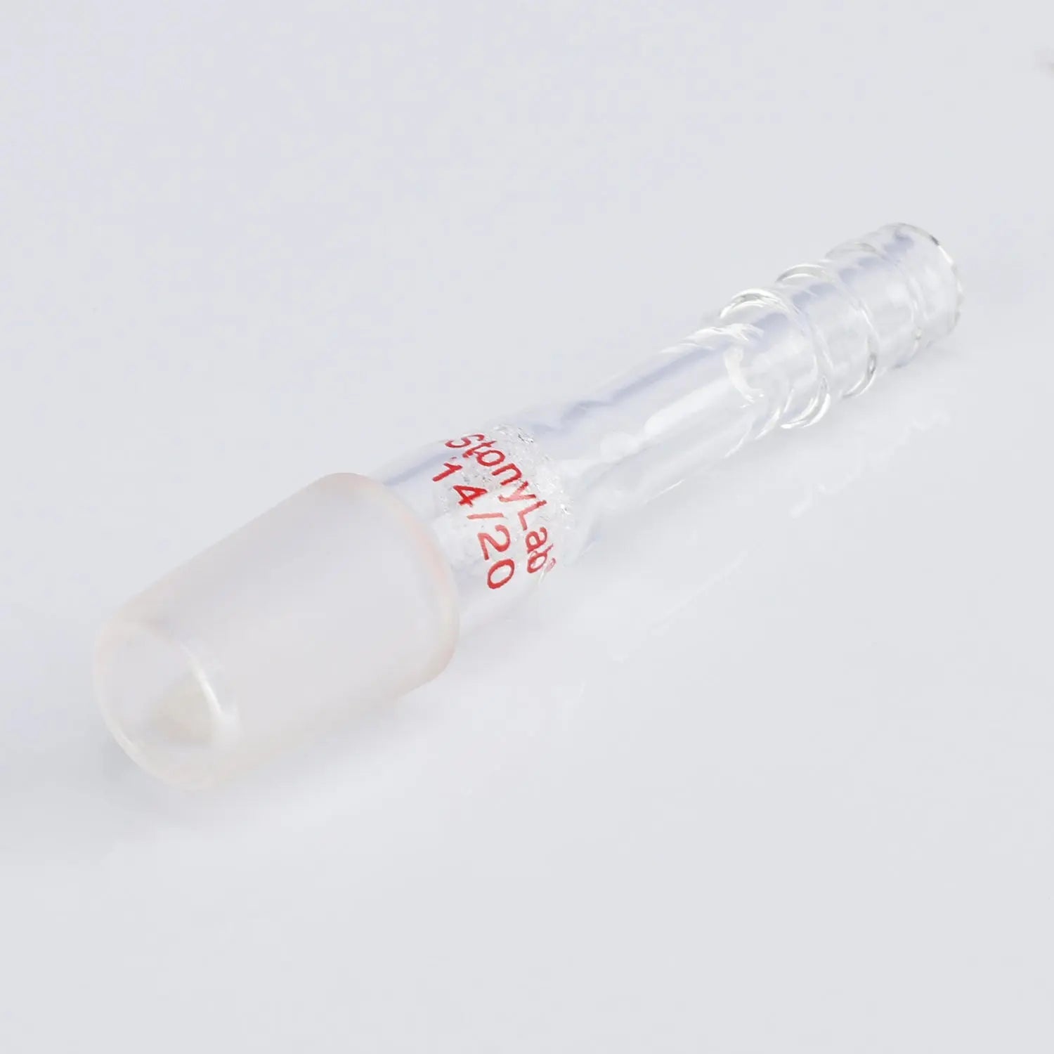 Comprehensive product view and setup components for StonyLab Straight Vacuum Adapter with Coarse Frit (80-120 ¦Ìm)
