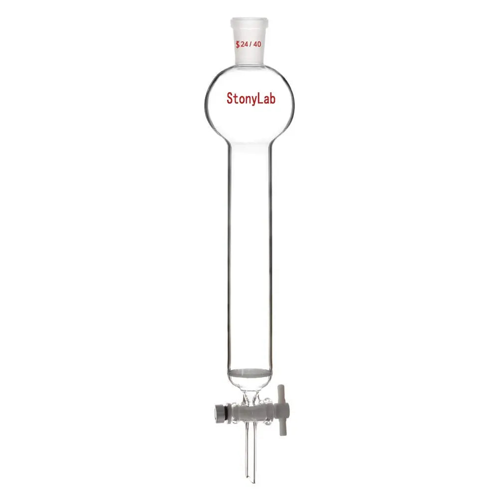 Chromatography Column with Reservoir, 50-500 ml, Medium Frit(40-80 μm), 24/40 Joint Chromatography-Column 100 ml