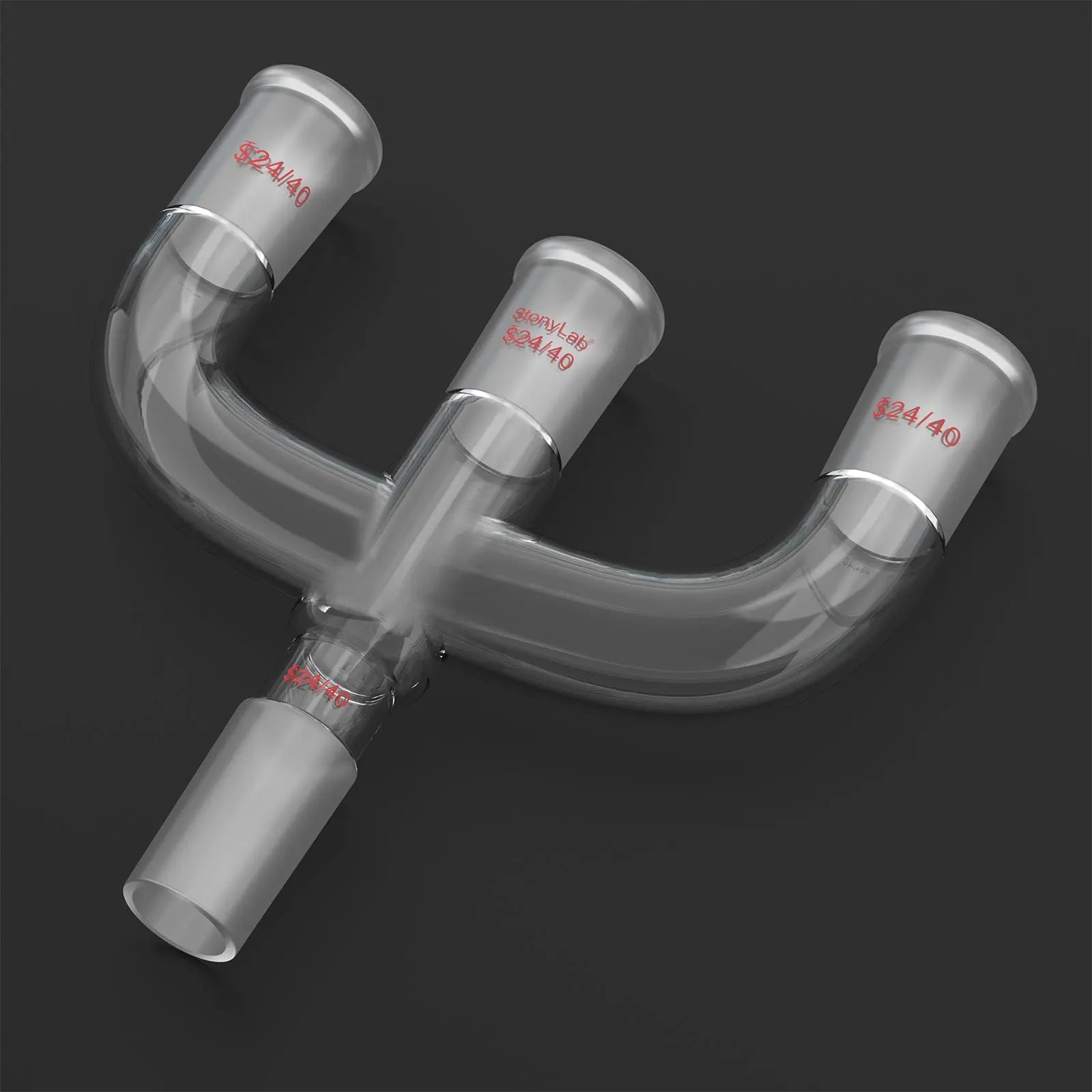 Detailed structural assembly component for StonyLab Claisen Distillation Adapter