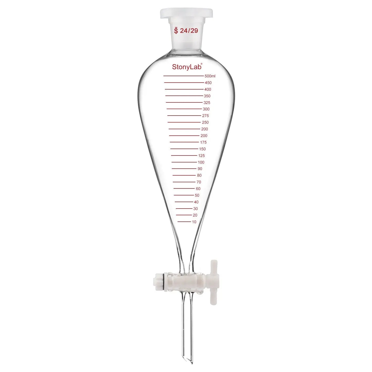 Conical Separating Funnel Separatory Funnels 500ml