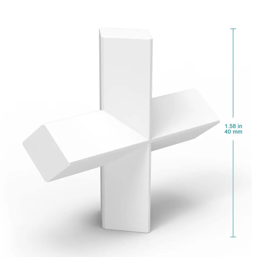 Detailed structural assembly component for StonyLab PTFE Cross Shape Magnetic Stir Bar