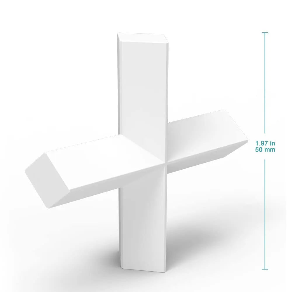 Alternative angle showing underlying build quality of StonyLab PTFE Cross Shape Magnetic Stir Bar