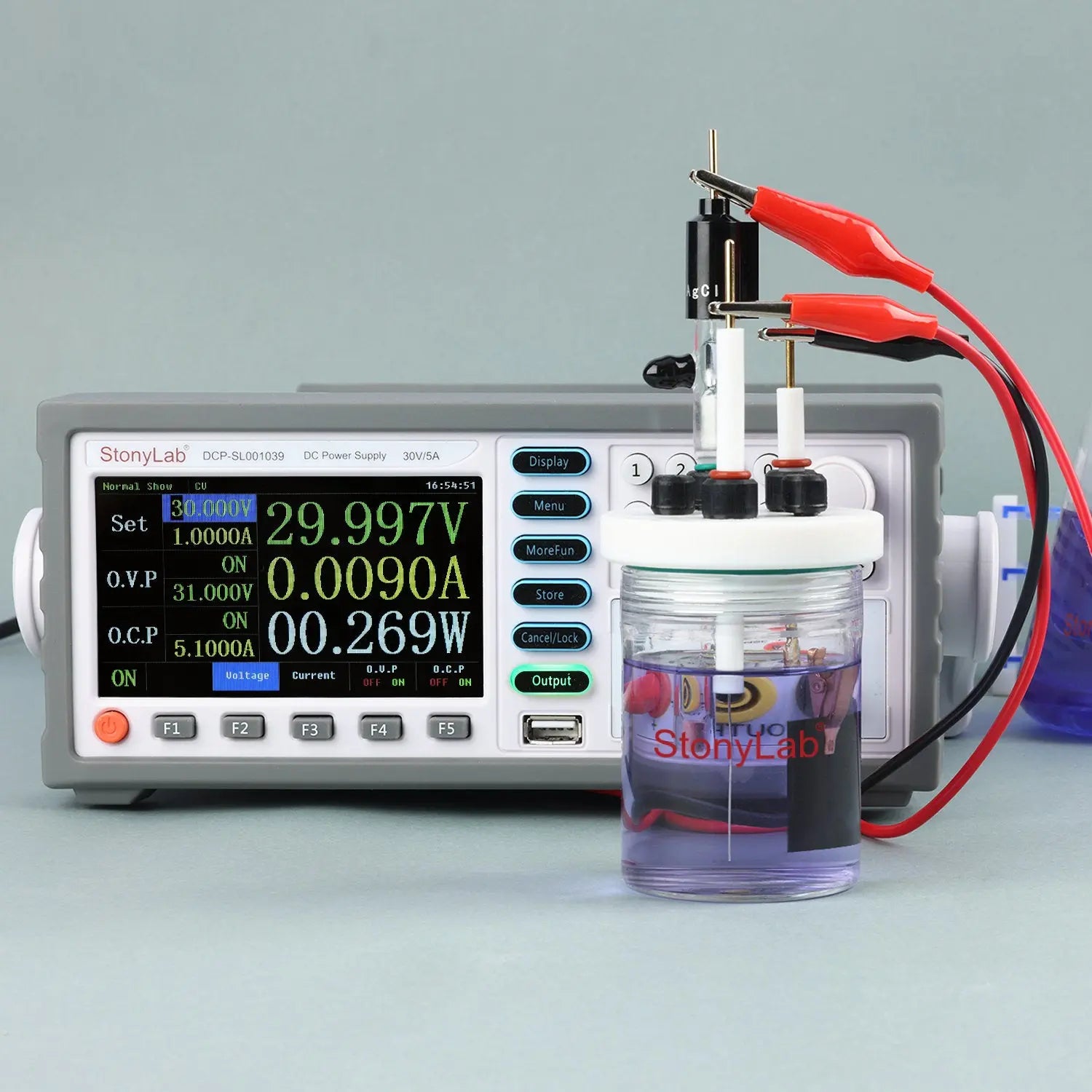Alternative angle showing underlying build quality of StonyLab DC Power Supply