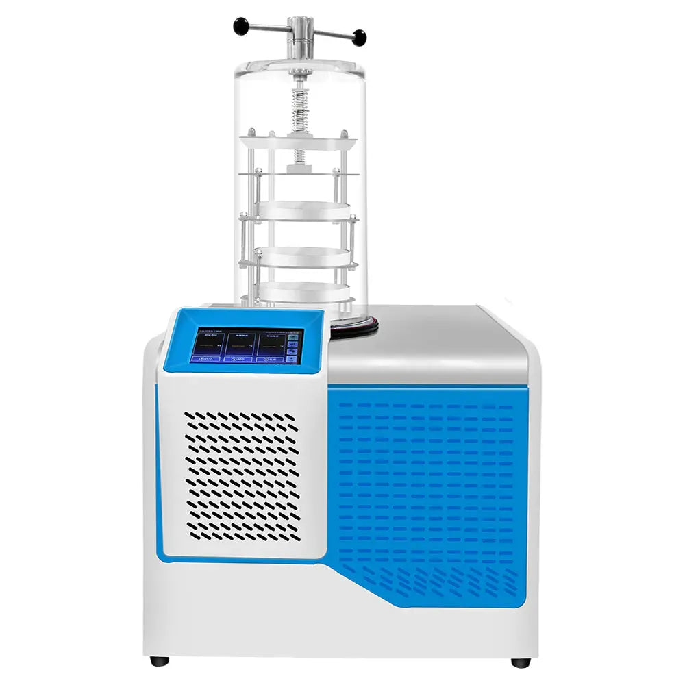 Comprehensive product view and setup components for StonyLab Benchtop Freeze Dryer with Vacuum Pump
