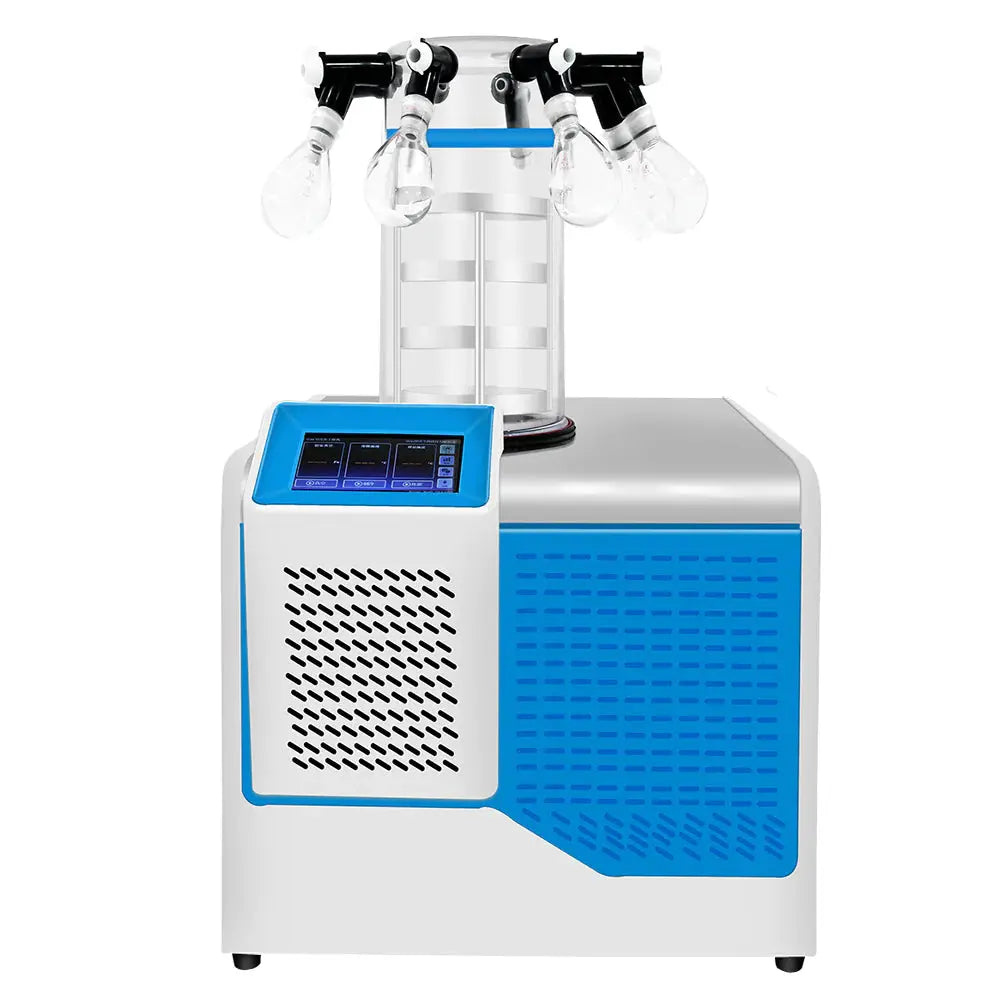 Comprehensive product view and setup components for StonyLab Benchtop Freeze Dryer with Vacuum Pump