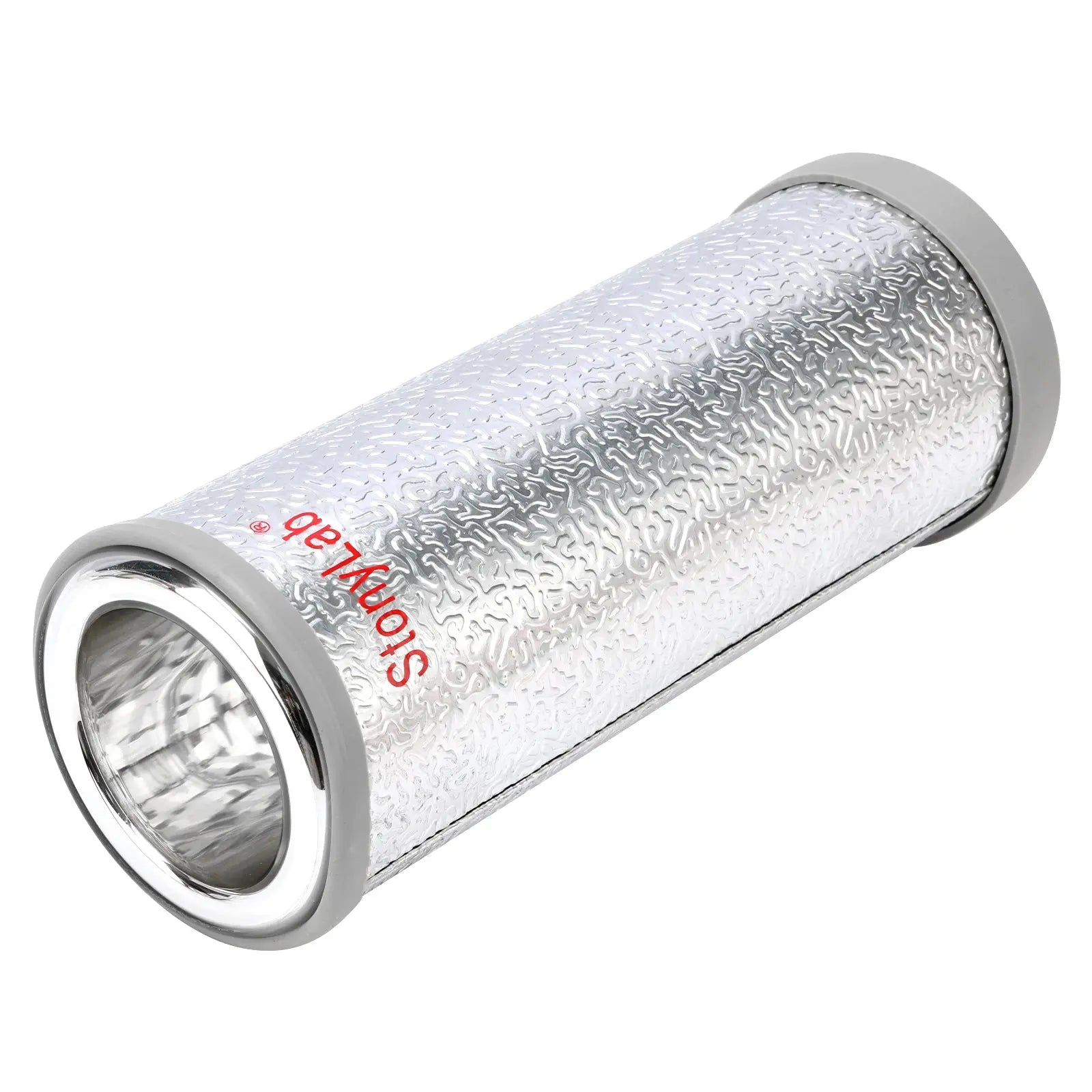 Side view and dimensional layout of the durable StonyLab Cryogenic Dewar Flasks