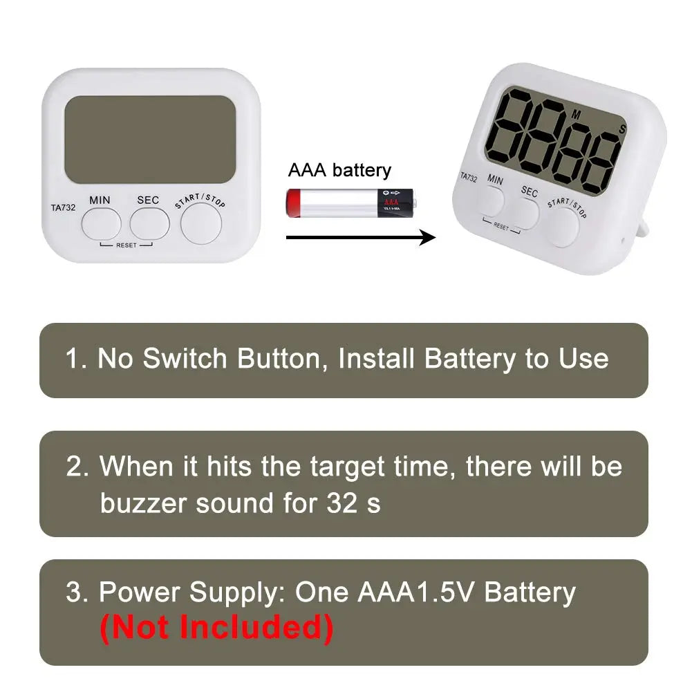 Alternative angle showing underlying build quality of StonyLab Basic Digital Timer