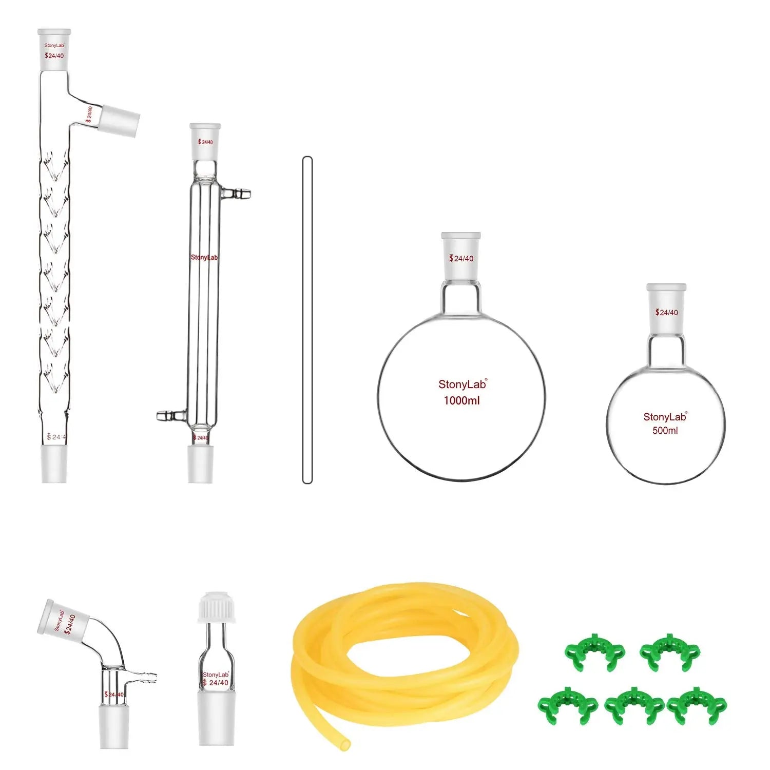 Detailed structural assembly component for StonyLab Distillation Kit