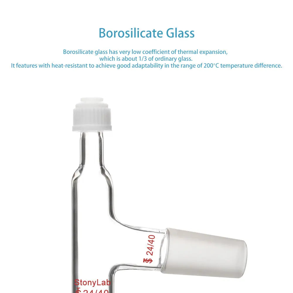 Detailed structural assembly component for StonyLab Distilling Thermometer Adapter with Screw Cap