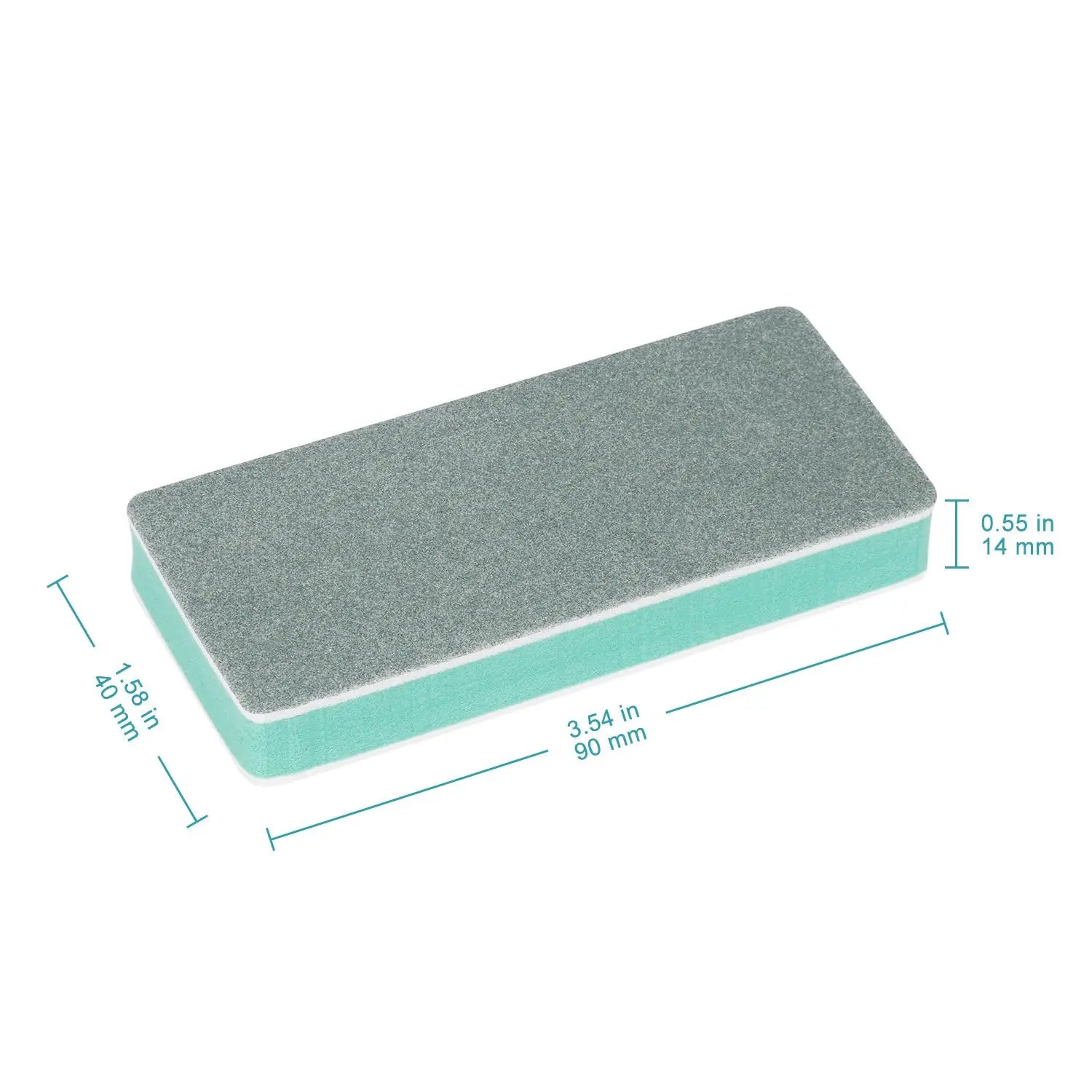 Side view and dimensional layout of the durable StonyLab Double Sides Electrode Polish Plate Buffer Sanding Pad