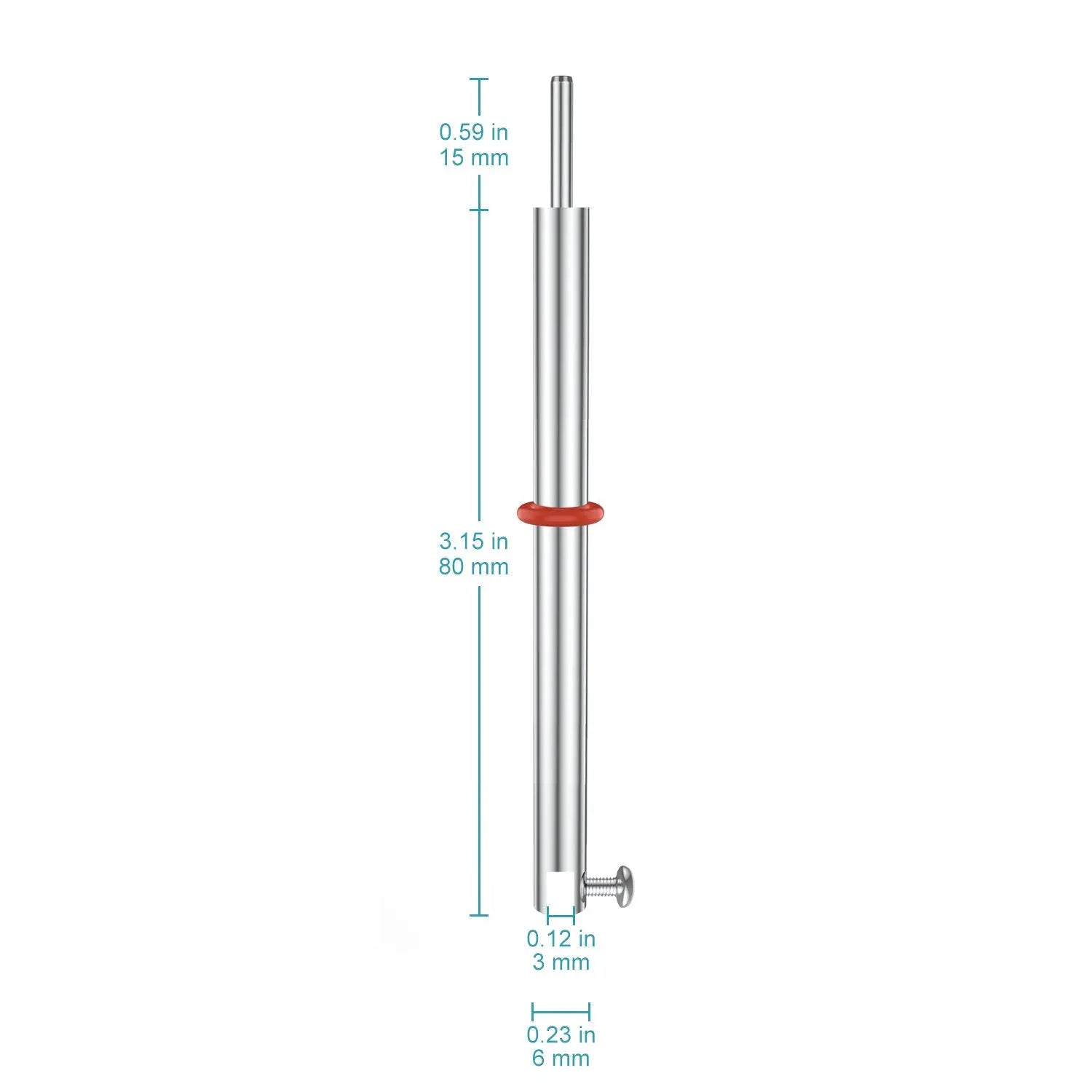 Close-up view showing the precise design and material of StonyLab 304 Stainless Steel Electrode Holder