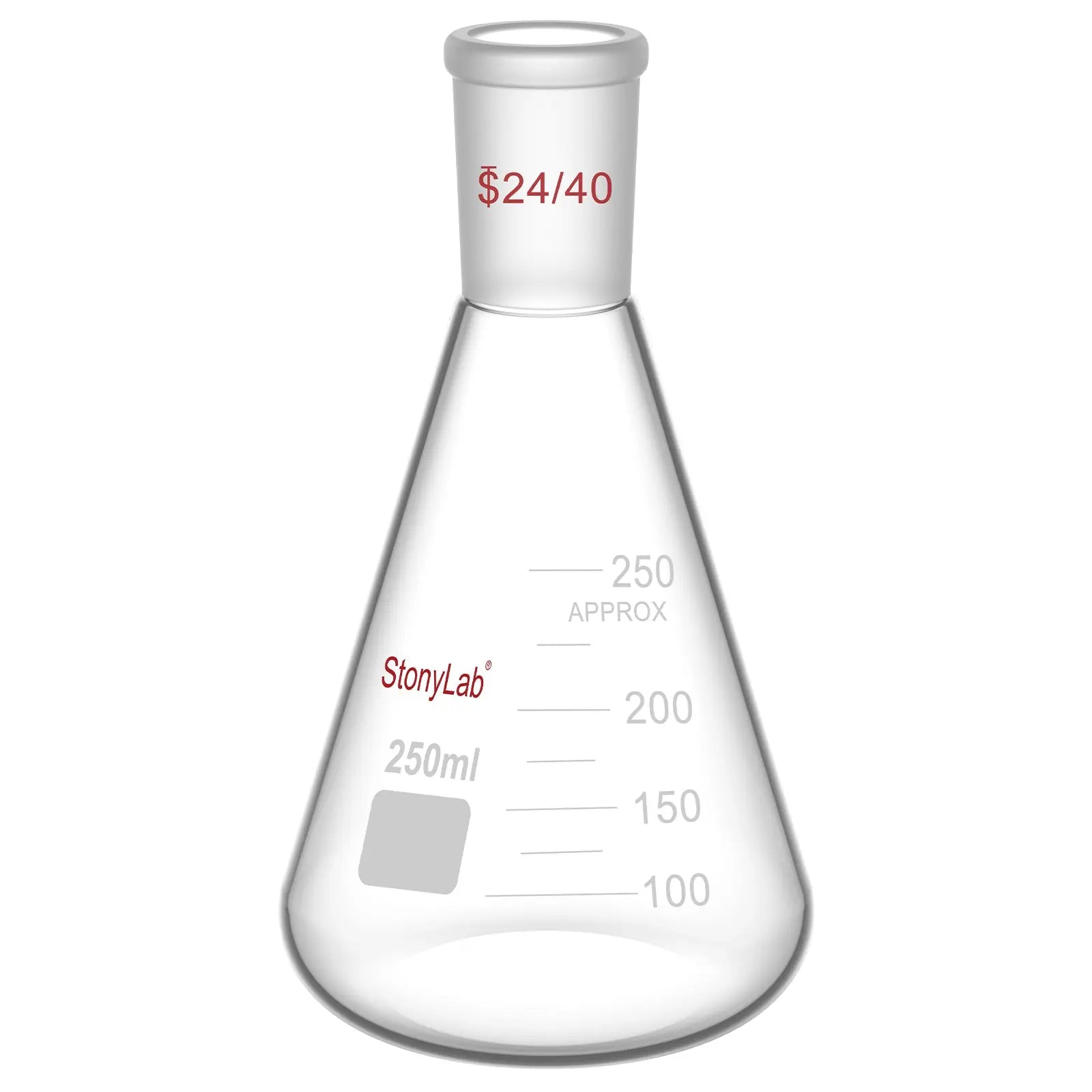 Comprehensive product view and setup components for StonyLab Erlenmeyer Flask with 24