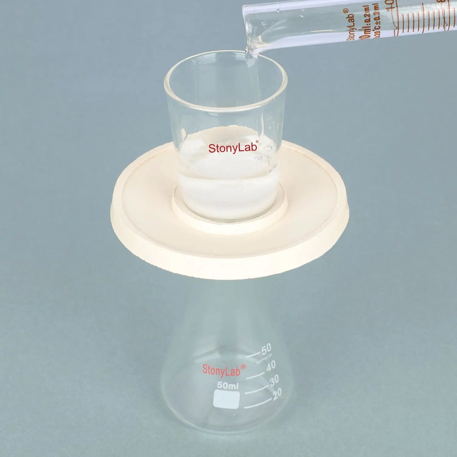 Alternative angle showing underlying build quality of StonyLab Filter Funnel Rubber Pad