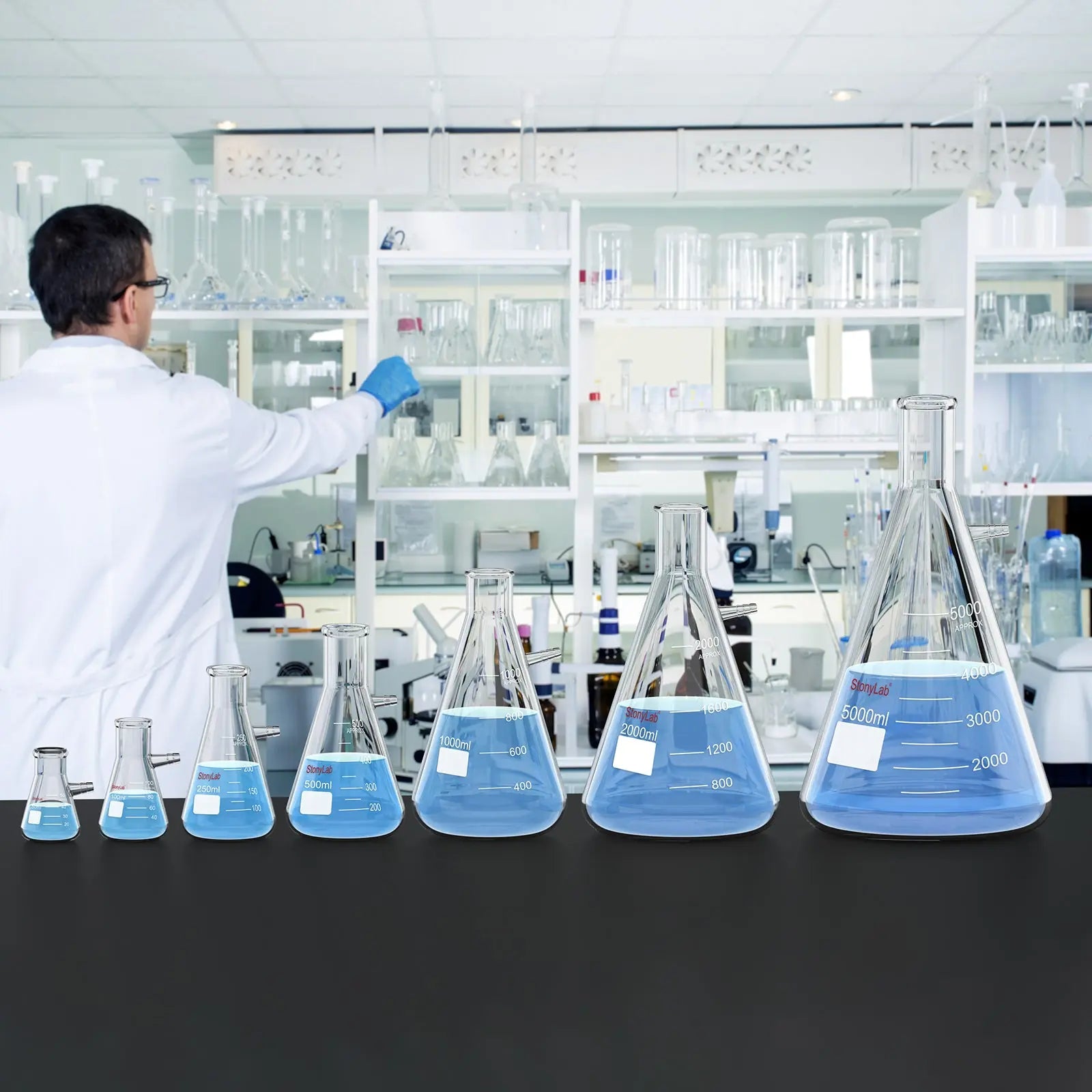 Comprehensive product view and setup components for StonyLab Filtering Flask