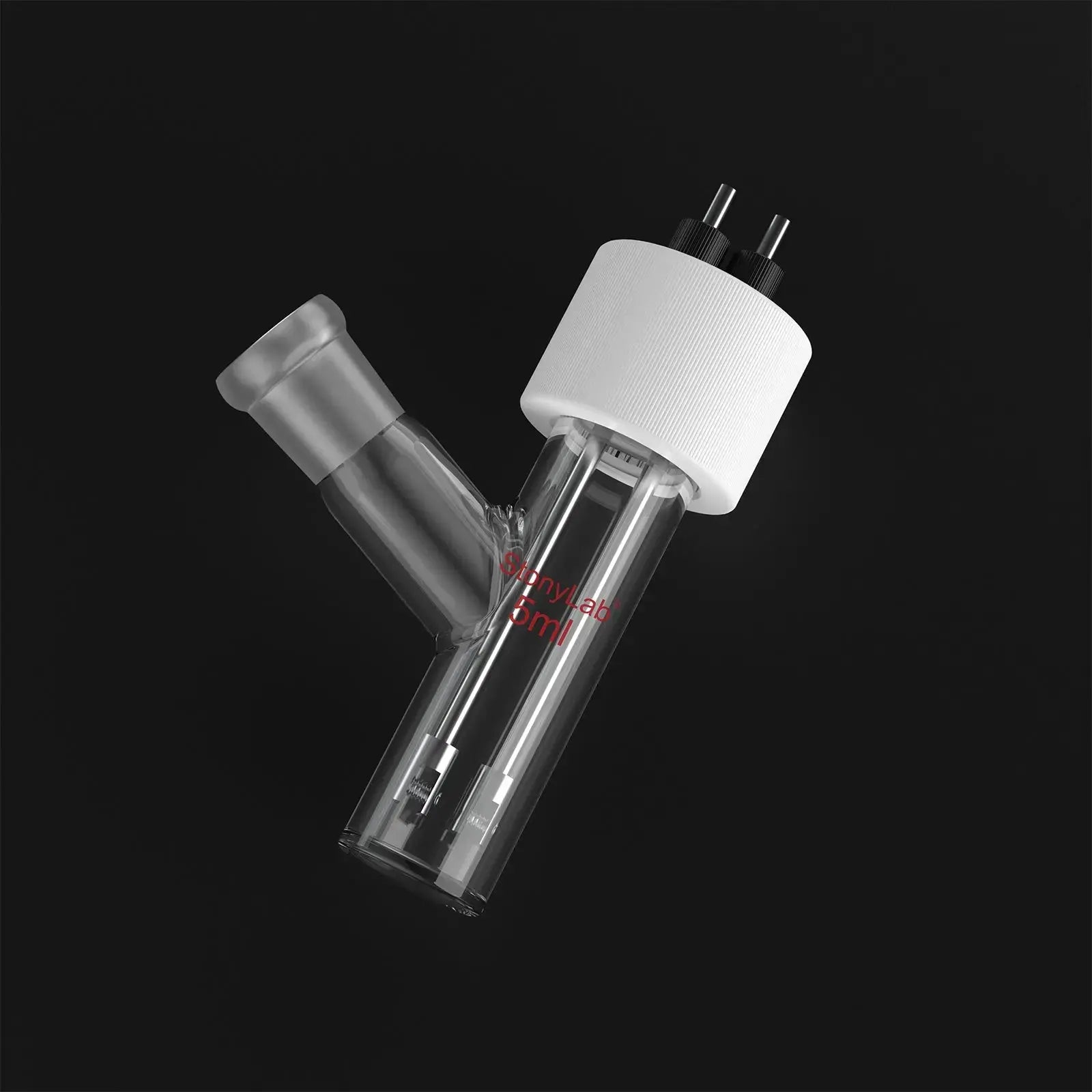 Comprehensive product view and setup components for StonyLab Flat-Bottom Sealed Tubular Electrolytic Cell with 14
