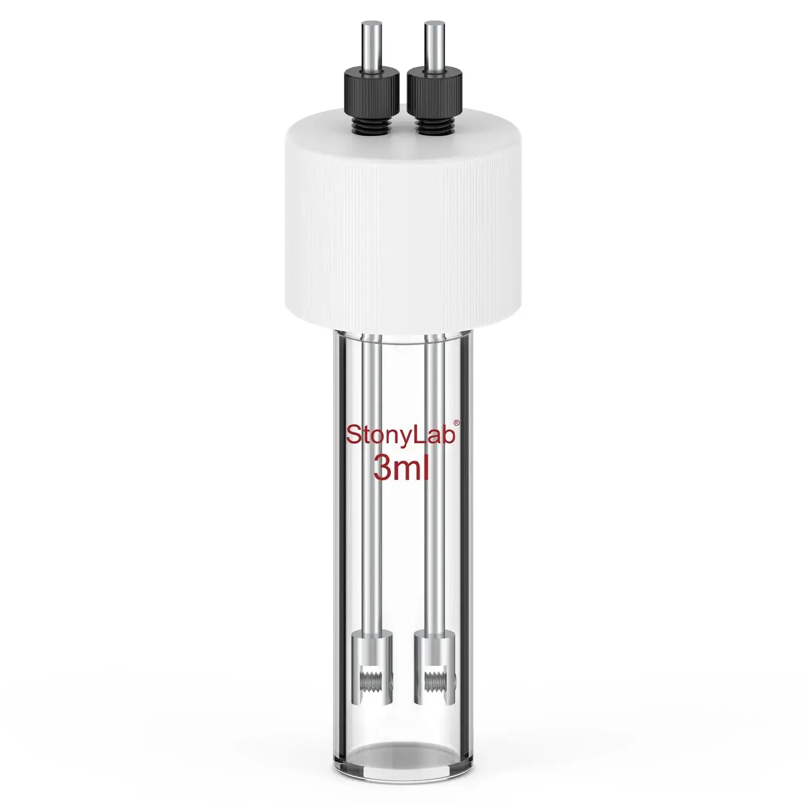 Comprehensive product view and setup components for StonyLab Flat-Bottom Sealed Tubular Electrolytic Cell