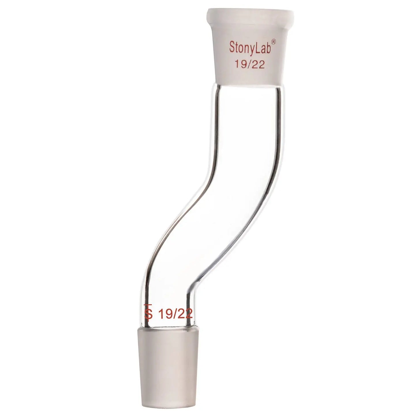 Glass Connecting Adapter, Offset Adapter with Standard Joints - StonyLab Adapters - Connecting