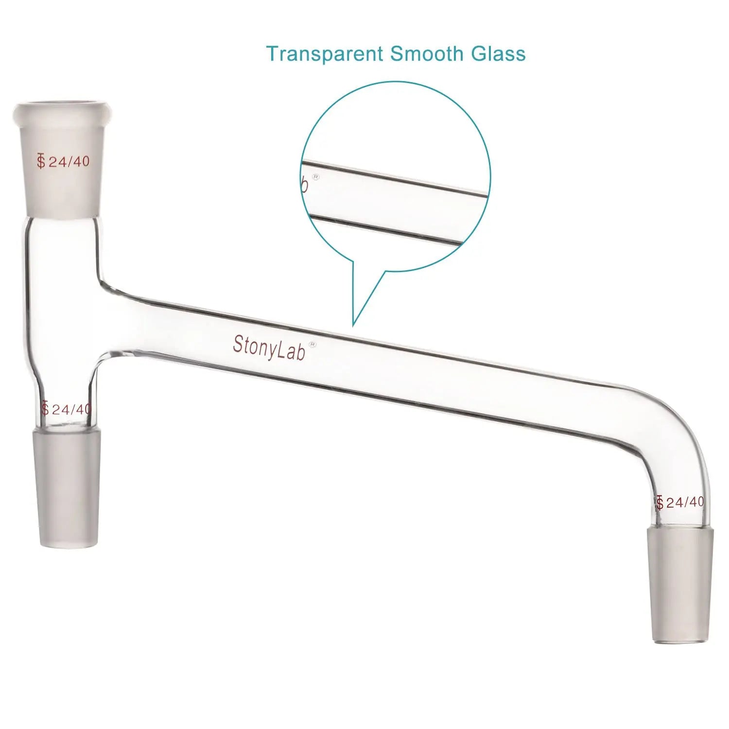 Detailed structural assembly component for StonyLab Glass Distilling Adapter