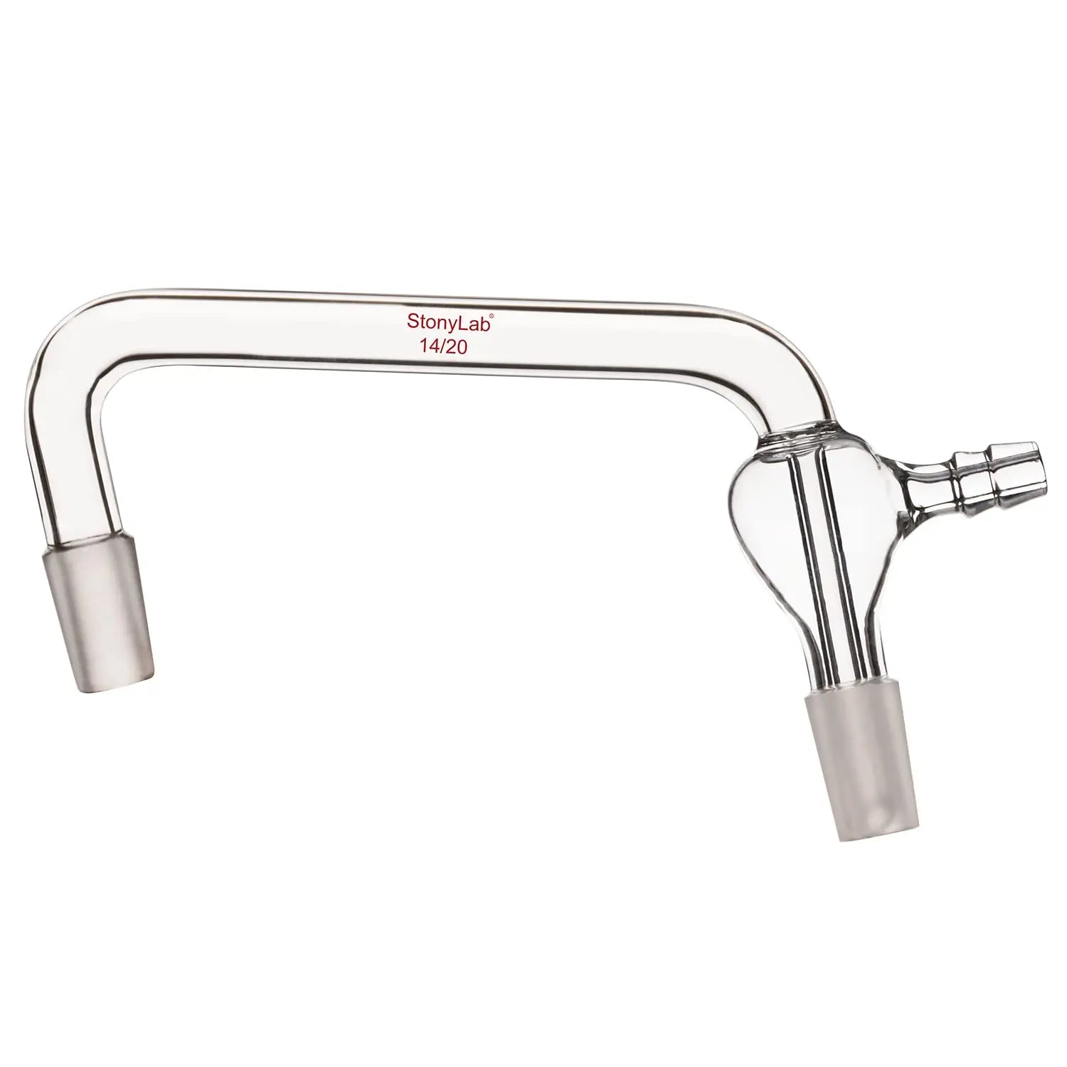 Alternative angle showing underlying build quality of StonyLab Glass Distilling Adapter
