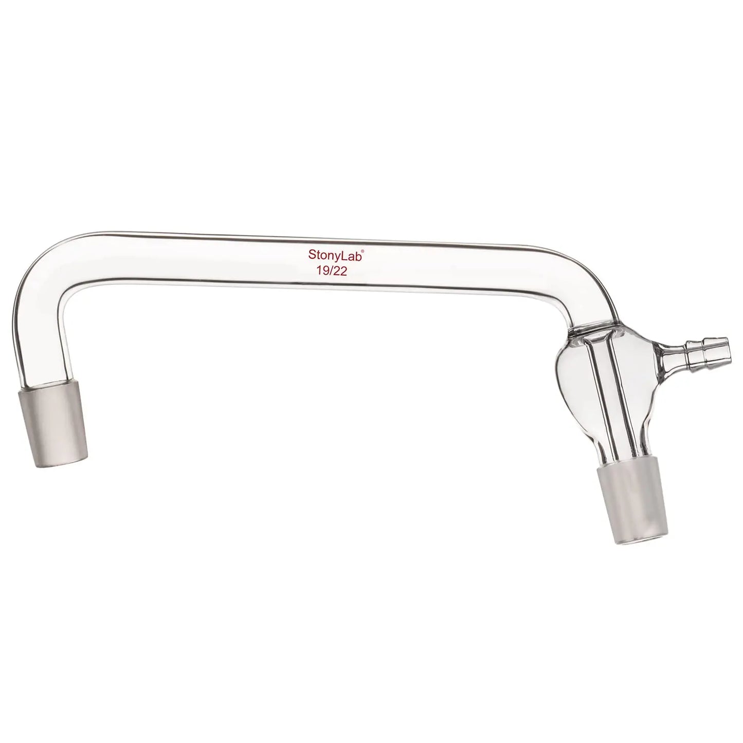 Glass Distilling Adapter, 75 Degree and 105 Degree Bent Adapter - StonyLab Adapters - Distilling 19-22-Joint