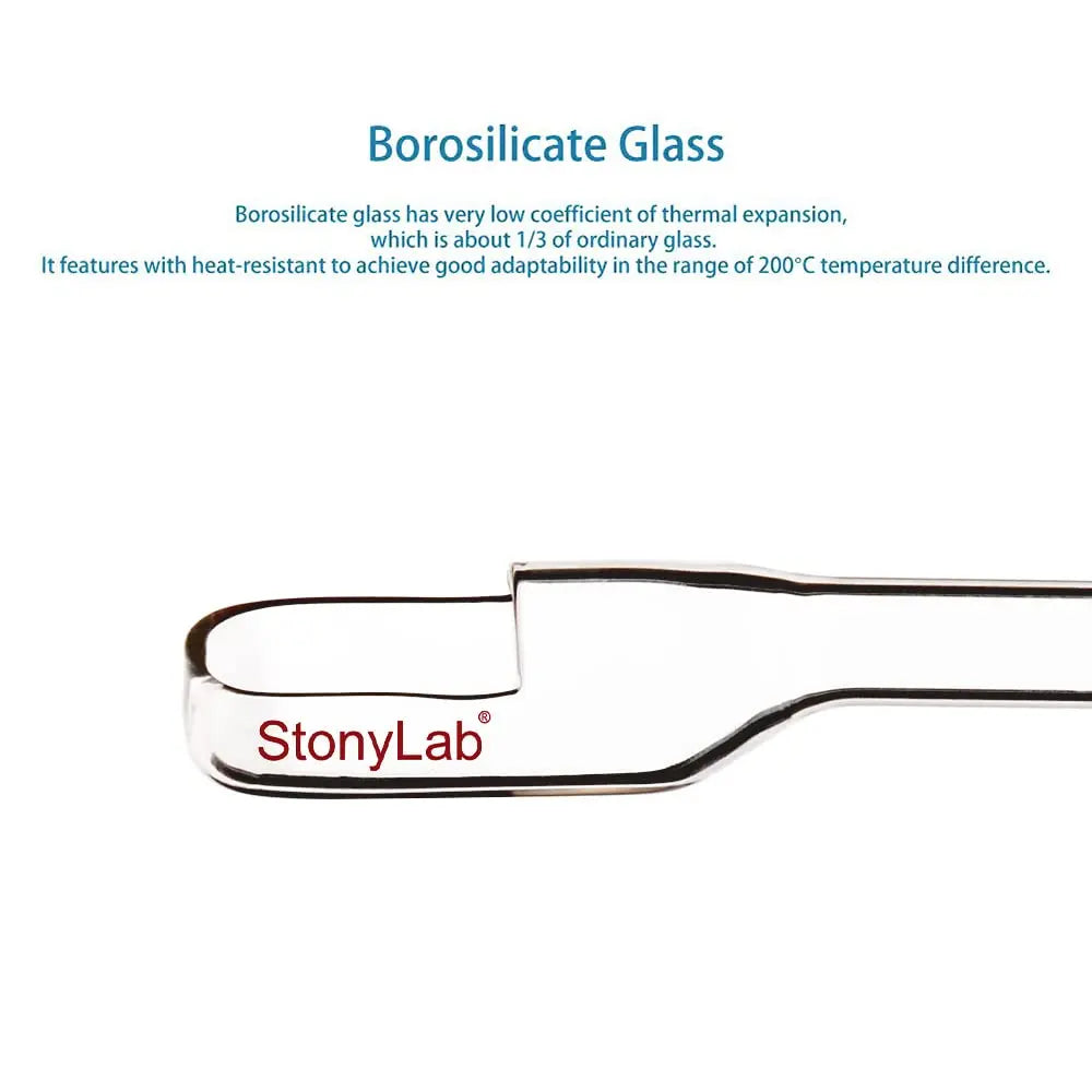 Side view and dimensional layout of the durable StonyLab Glass Weighing