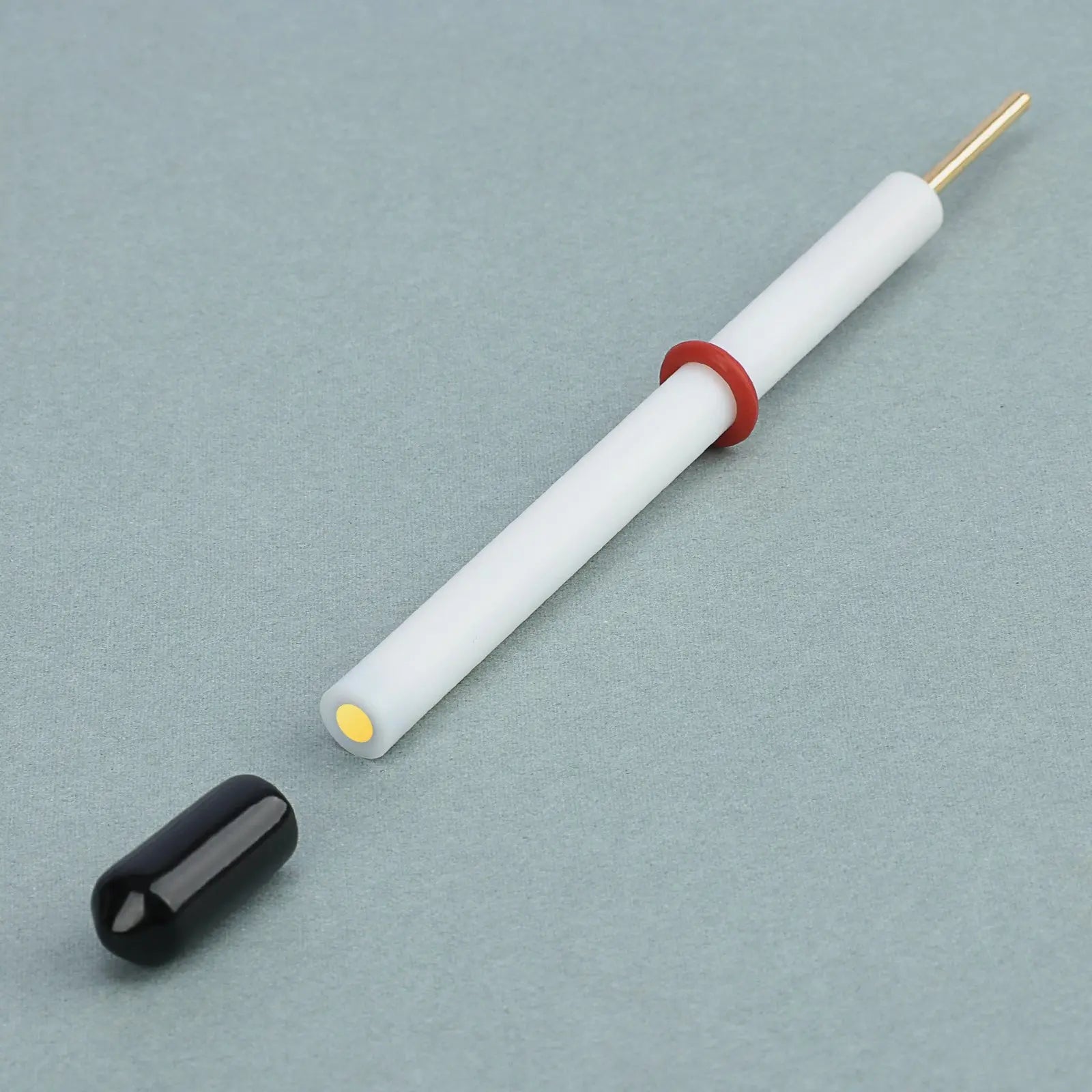 Side view and dimensional layout of the durable StonyLab Gold Disk Electrode
