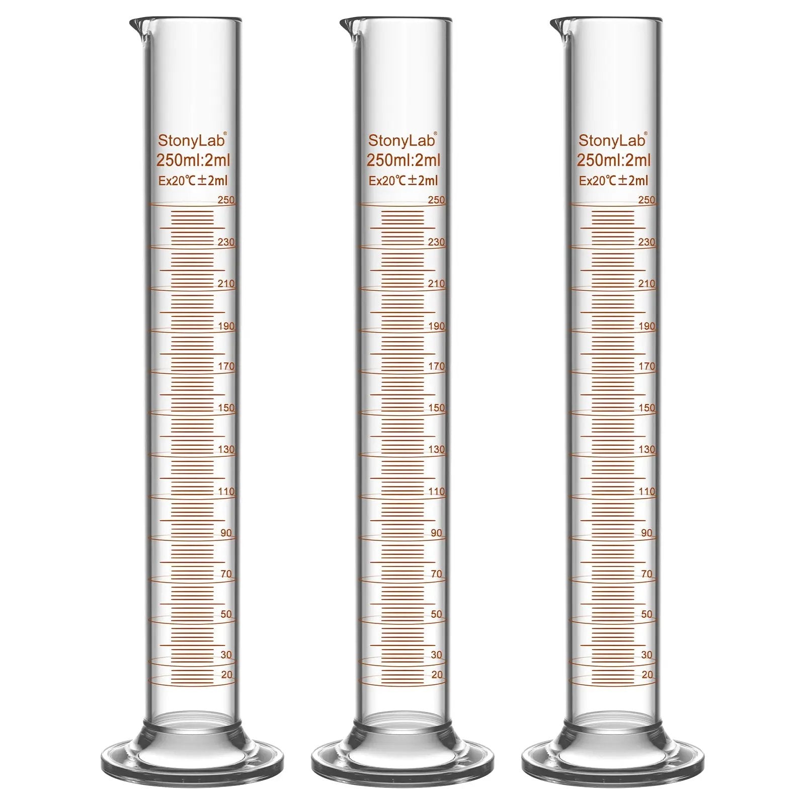 Comprehensive product view and setup components for StonyLab Graduated Cylinder