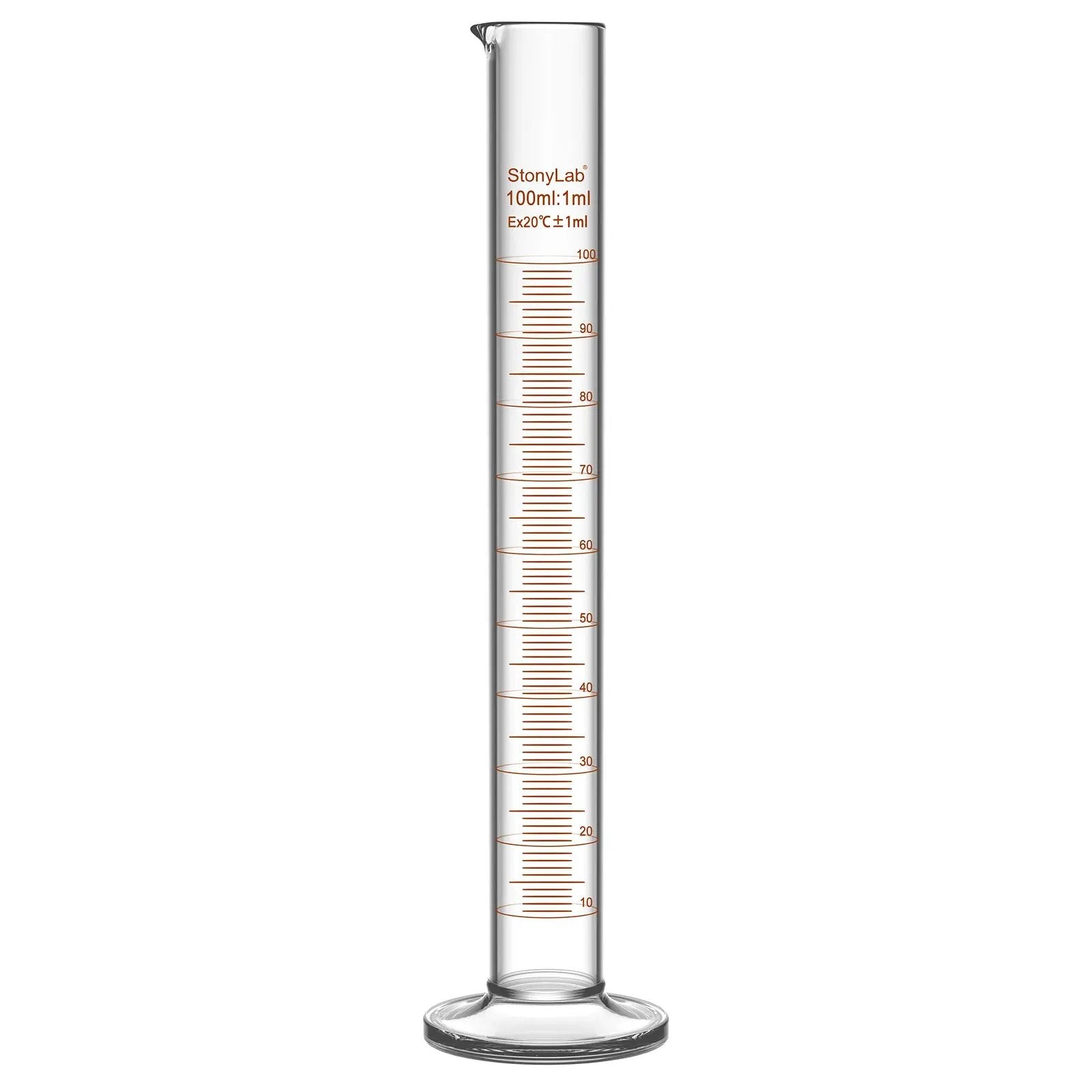 Comprehensive product view and setup components for StonyLab Graduated Cylinder