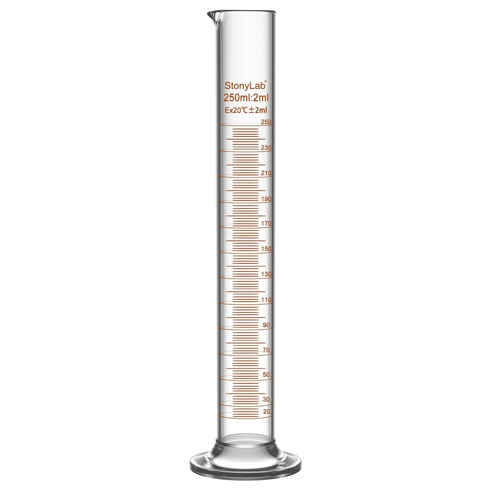 Comprehensive product view and setup components for StonyLab Graduated Cylinder